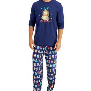 Family Pajamas Mens Big & Tall Bah Humbug Pajama Set